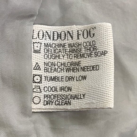 LONDON FOG Men’s Harrington-Style Bomber Jacket in Beige Vintage Y2K Size L - Picture 9 of 9